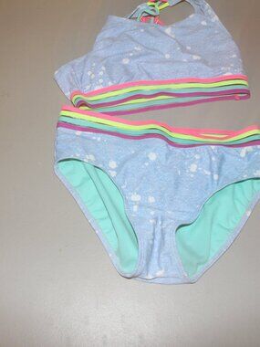 Multi Color 2 Pcs Justice Bikini Swimsuit Size 16